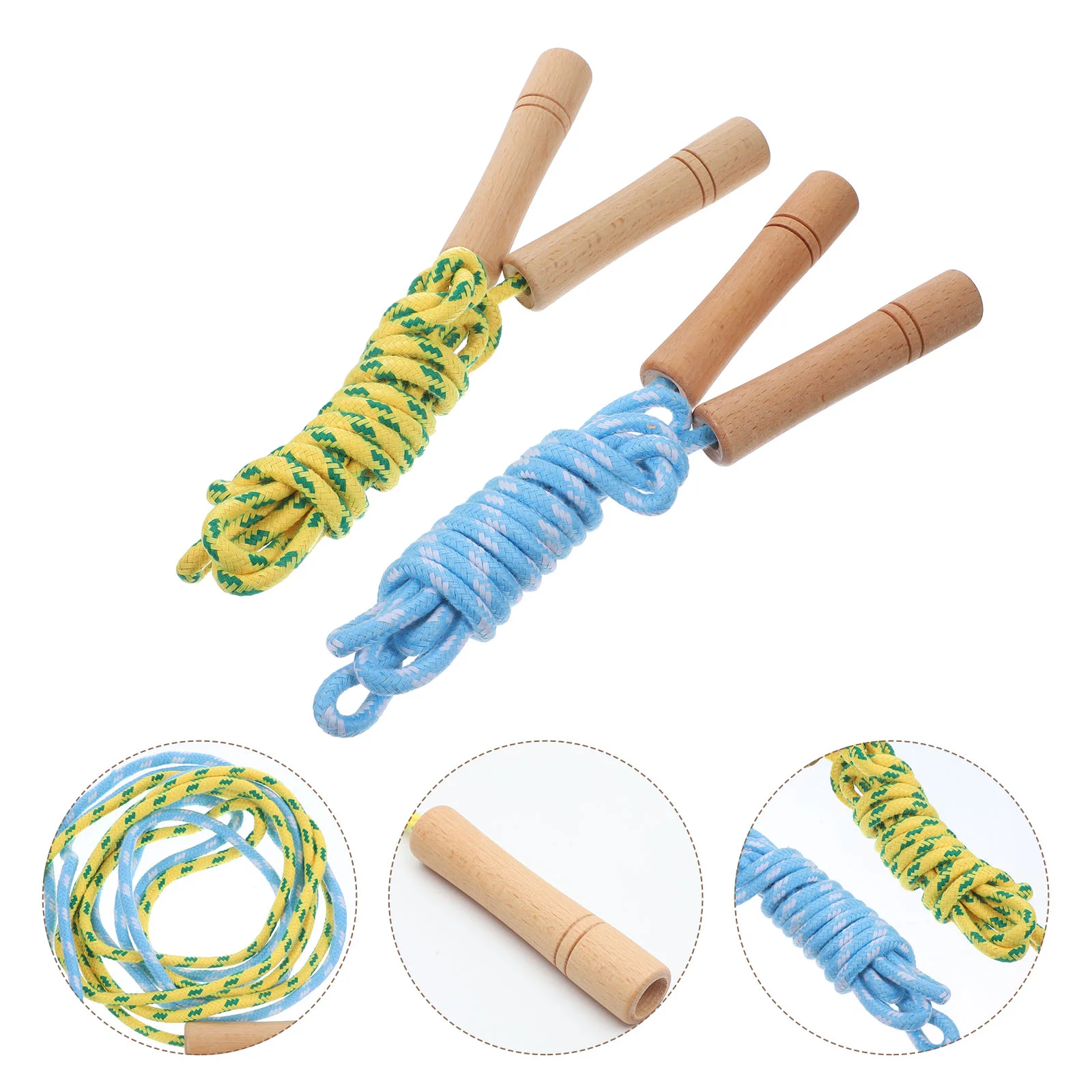 

2Pcs Jumping Ropes Adjustable Ropes Physical Education Equipment Jumping Ropes