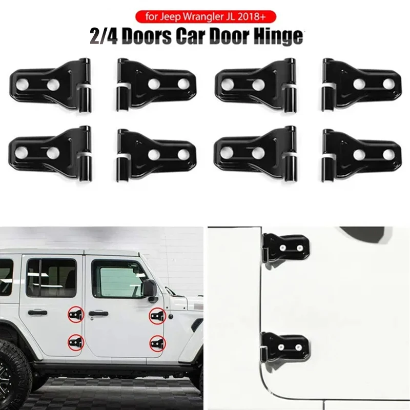 

2/4-doors Car Door Hinge Protector Shell Door Hinge Cover for Jeep Wrangler JL 2018-2022