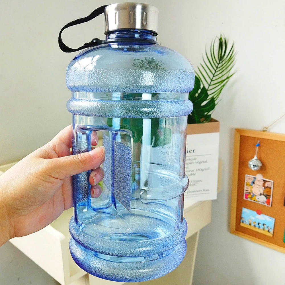 

2.2L Plastic Water Bottle Large Capacity Drinking Portable Sport Tea Coffee Cup Kitchen Kids Water Bottle for School Transparent