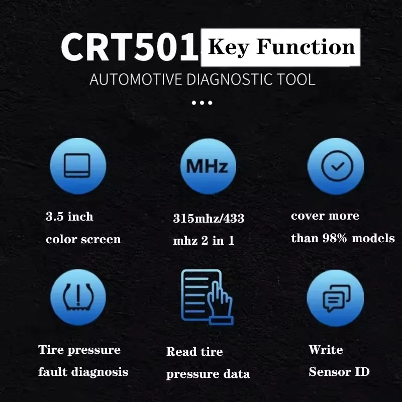 Фото Диагностический инструмент LAUNCH CRT501 TPMS (аналог CRT5011) 315 МГц и 433 МГц, активатор датчиков давления в шинах, программатор TPMS, OBD2 сканер для перепрограммирования №2
