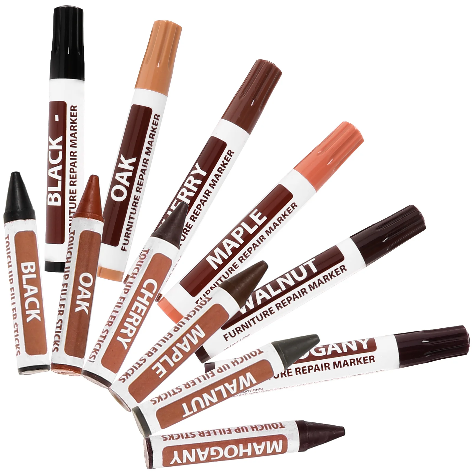 Маркер для дверной мебели краска карандаш наполнитель дерева набор ремонта пола