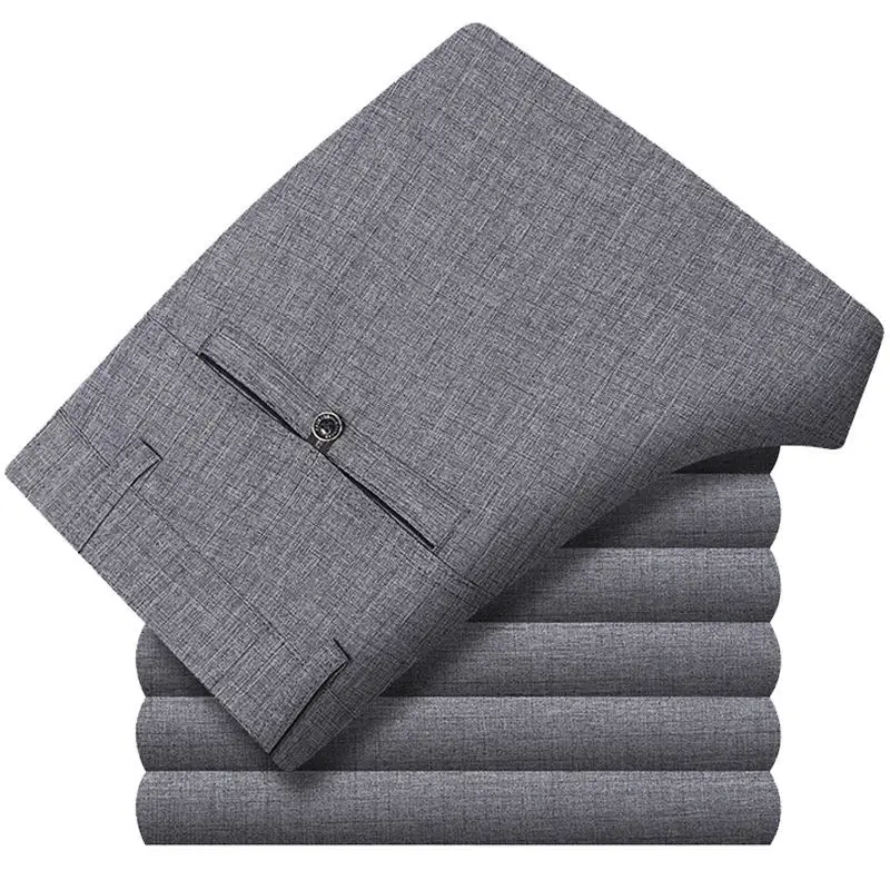 Брюки мужские деловые классические эластичные KZ05 осень 2024