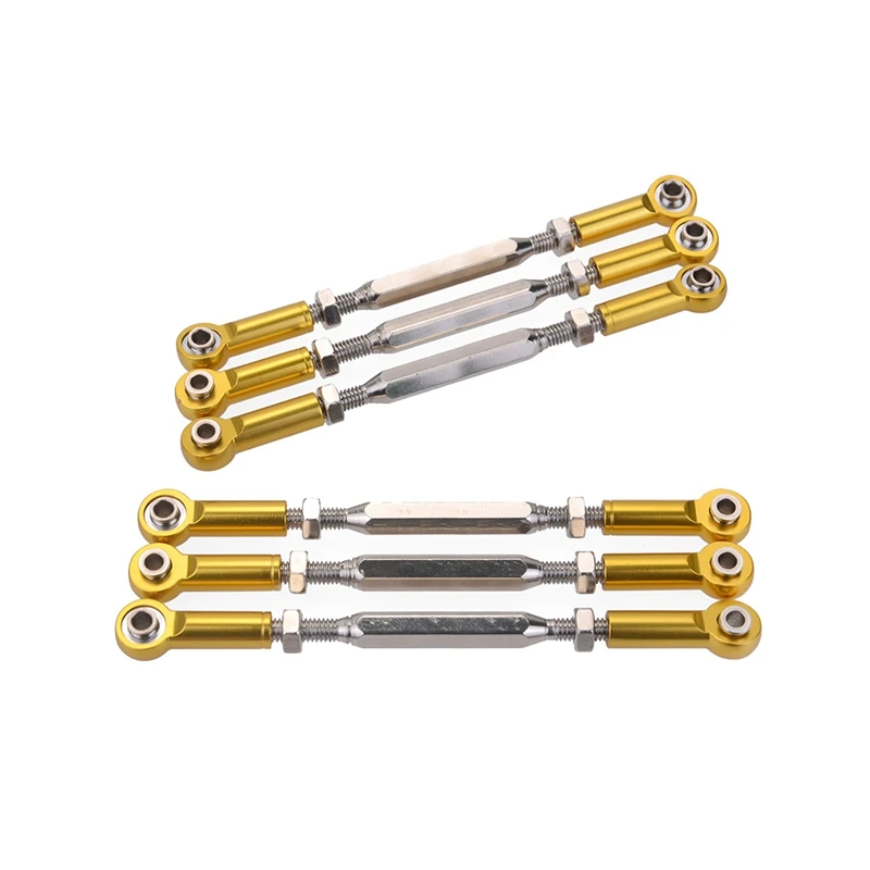 

6 шт. 88 мм алюминиевая рулевая тяга с поворотной пряжкой для RC 1/10 1/8 Redcat HSP ZD Racing HPI HOBAO Monster Truck