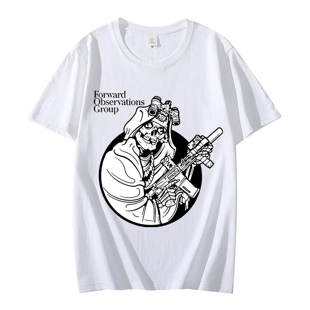

Vintage Gbrs Forward Observations Group T-Shirts Men Cotton Tee Shirt Punk Horror Skull Short Sleeve T Shirts Unisex Clothes Top