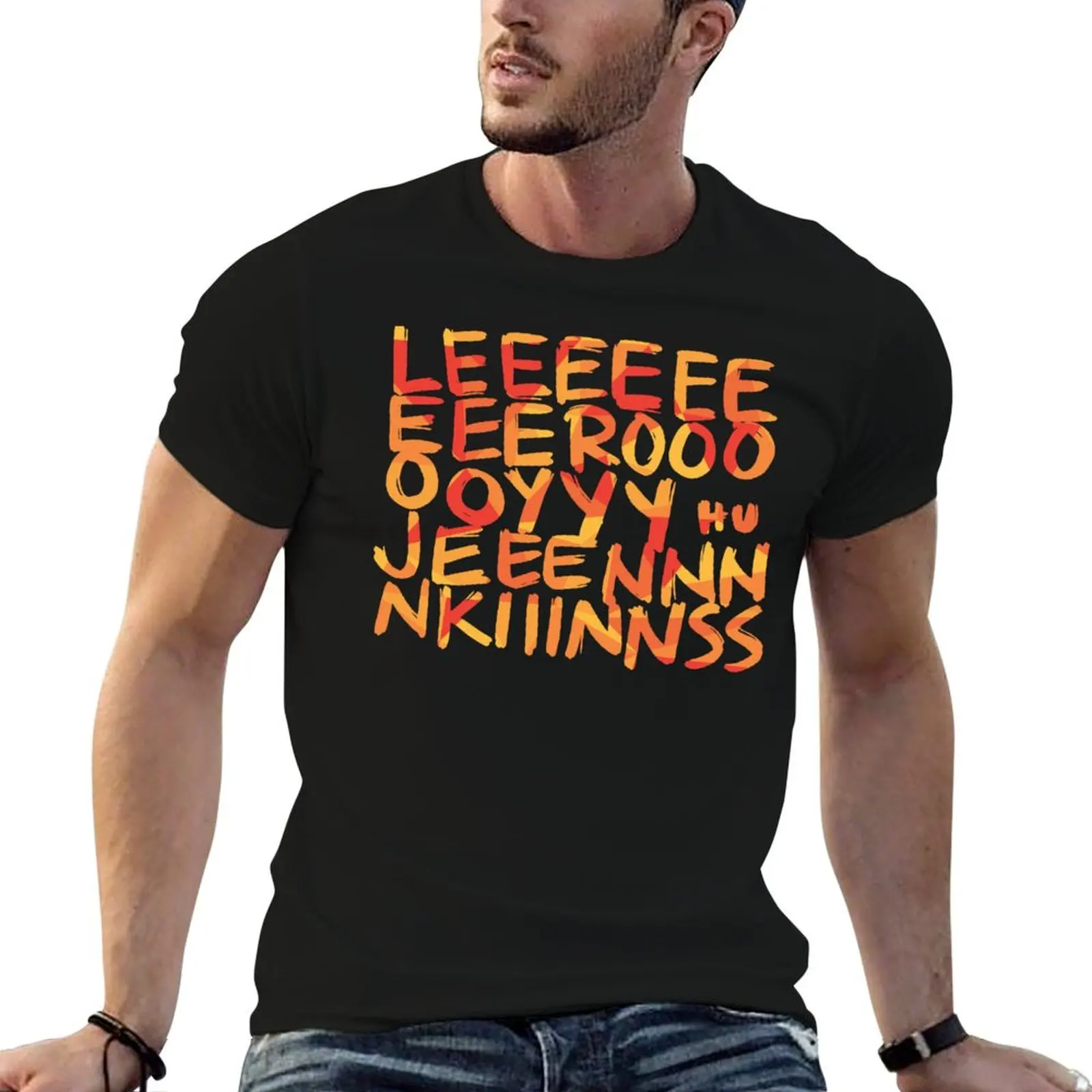 Фото Футболка Leroy Jenkins Funny Video Games, футболки с принтами, футболки для мужчин, мягкие хлопковые футболки с забавными надписями, футболка с темным юмором №1