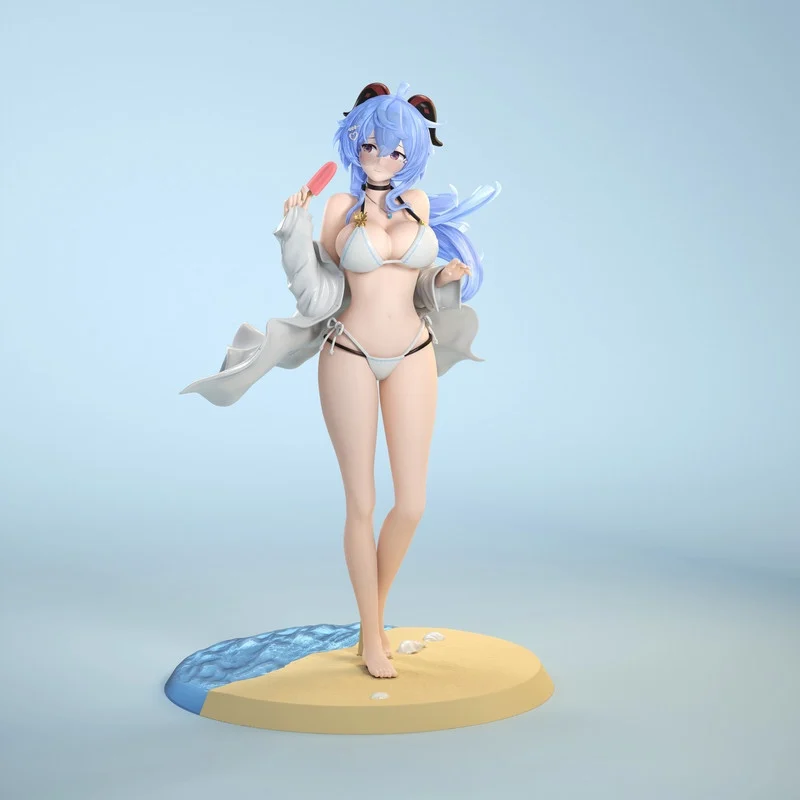 

Genshin Impact Ganyu Anime Action Figure Ganyu Swimsuit Figurine Sexy Girl Hu Tao/Paimon/Klee Figurine Adult Model Doll Toys