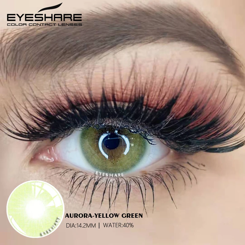 Цветные контактные линзы красота цветные для глаз Косметические контакты ed 2 шт.