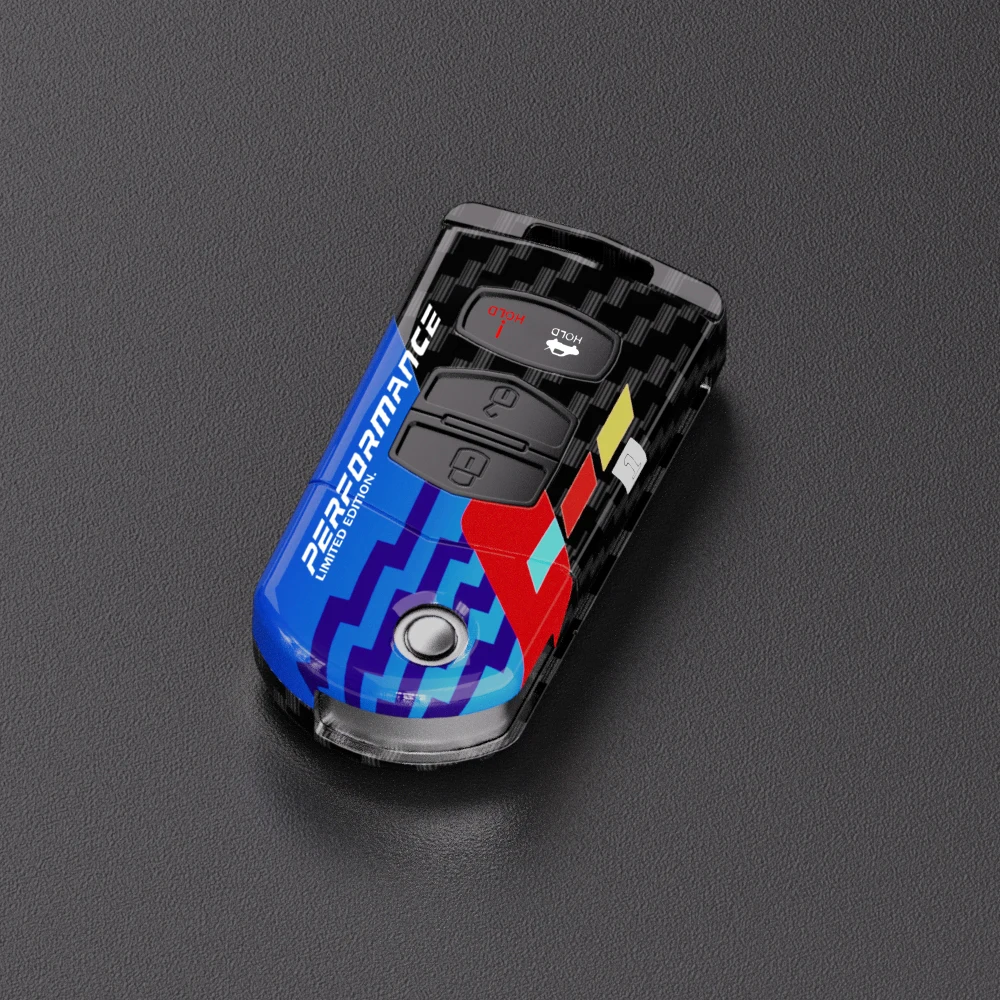 

Чехол для автомобильного ключа из углеродного волокна из АБС-пластика для Mazda 2 3 5 6 gh CX5 CX7 CX9 RX8 MX5 MPV Demio M3 M5, корпус ключа, автоаксессуары