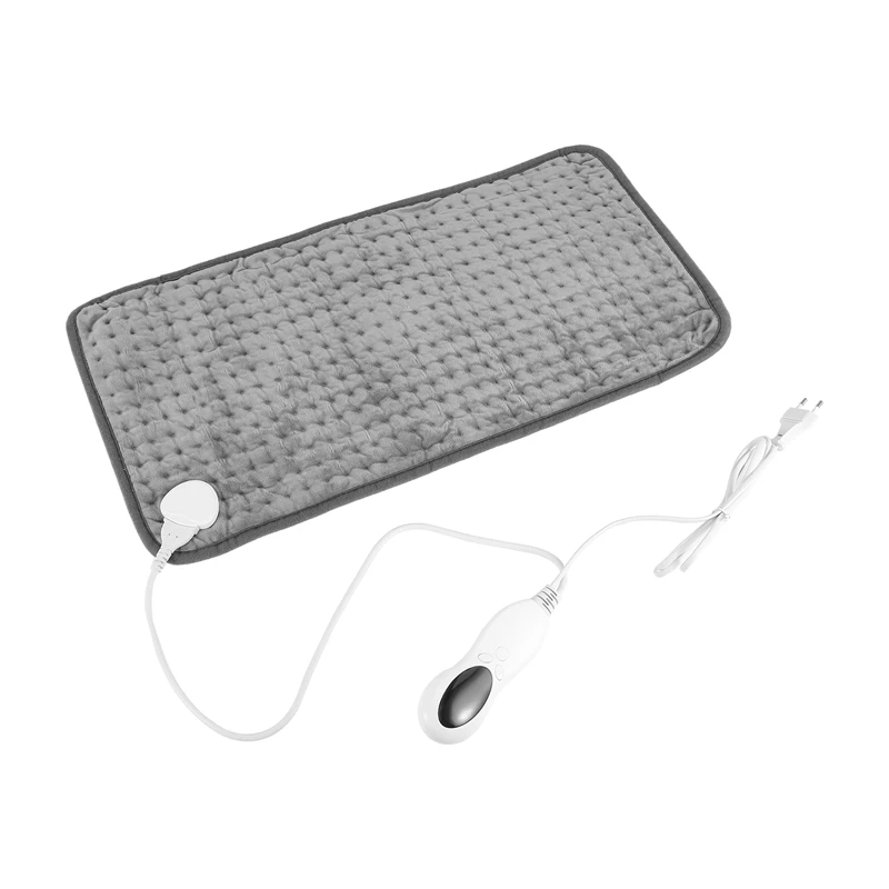 

1Set Grey Electric Heating Pad Thermal Shoulder Back Pain Relief Eliminate Fatigue -EU Plug