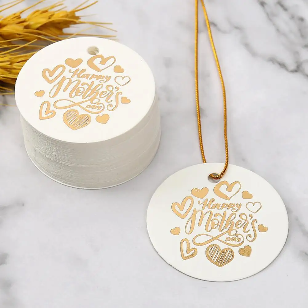 

100Pcs/Set Hanging Gift Tags Great Lightweight Heart Pattern Gift Wrap Hanging Tags Party Supplies Craft Tags Hanging Tags