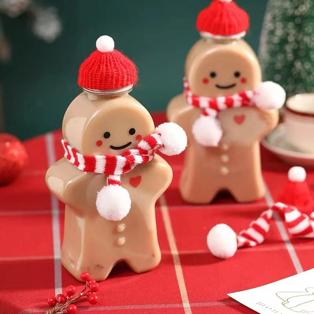 

Hat Christmas Santa Miniature Mini Scarf Bottle Hatsfor Cover You Gifts Shower Thank Baby Decor Winesmall Knit Crafts Cap