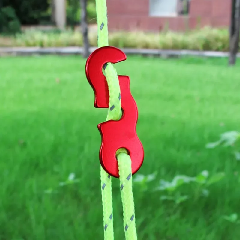 

10pcs Adjustable Camping Tent Cord Rope Buckle S Type Tensioners Fastener Kit Outdoor Camping Tents Securing Accessories