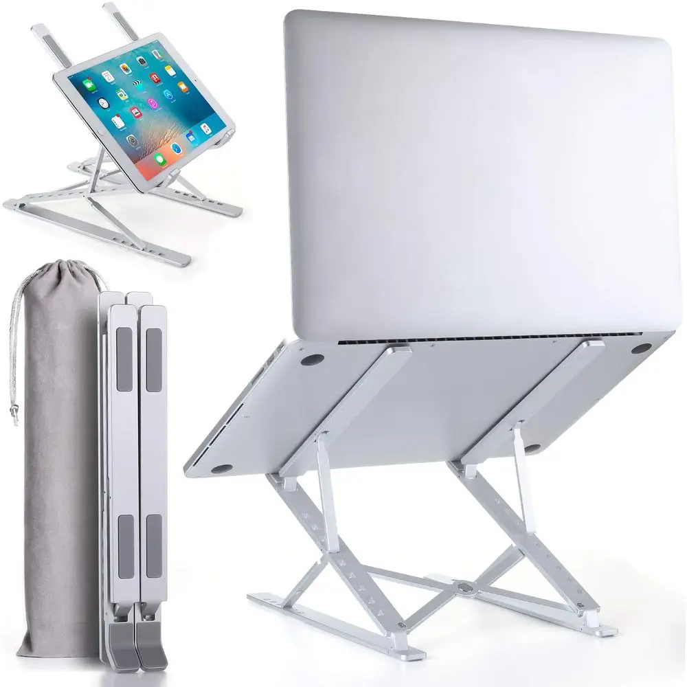 

Portable 2 Layer Height Adjustable Laptop Stand For Macbook Notebook Aluminium Alloy Holder for Computer Desk Cooling Bracket