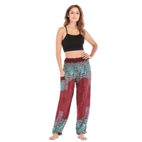 fashion bohemian floral print loose pant men women casual hippy trousers baggy aladdin harem pant freeship yoga pants leggings