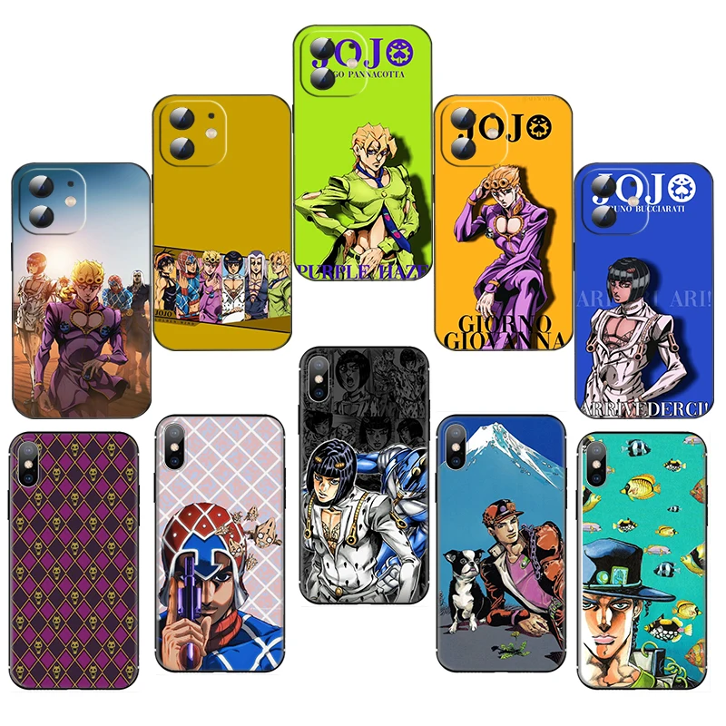 GH9 JOJ G-Giorno Mista Мягкий силиконовый чехол для Redmi Xiaomi Note 9 9T 9S 10 10S 11 11S 4G 5G Pro Max Caver