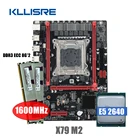 Комплект материнской платы Kllisre X79, LGA 2011 E5 2640 CPU 2*8 Гб памяти DDR3 1600 ECC RAM