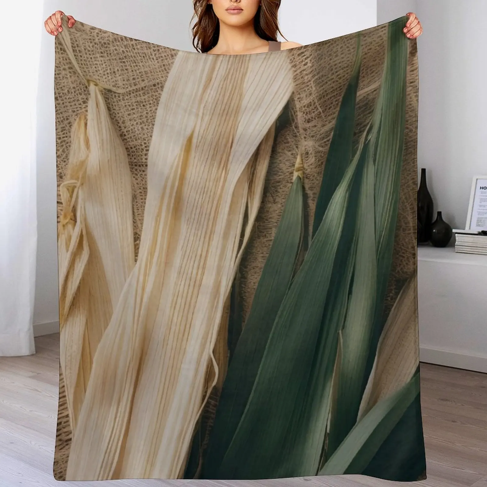 Плед из кукурузной шелухи и гессианской ткани No 5 для малышей Детские фланелевые