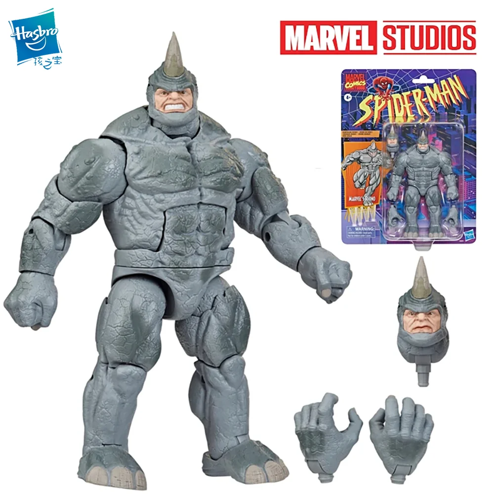 

Hasbro Marvel Legends Series Spiderman Comics Rhino 8 Inches 20Cm Action Figure Children's Toy Gifts Collect Toys