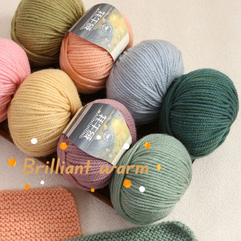 50 г/1 шт. кашемировая пряжа ручной вязки из шерсти яка 60% шерсть массивная для