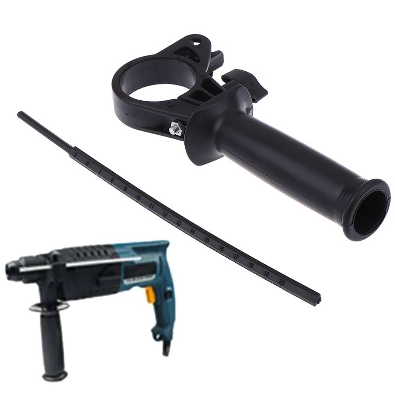 

Electric Drill Electric Hammer Handle Power Tool Accessories Inner Ring 41-44mm Hammer Handle With 175mm Rule