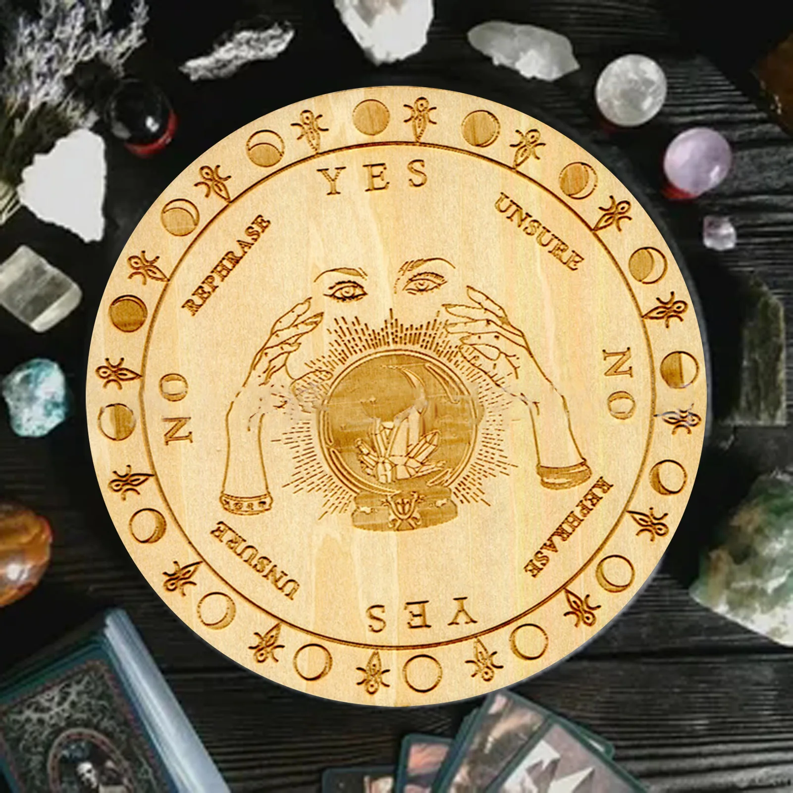 Деревянная маятниковая доска с Луной звездой гадания исцеление медитация