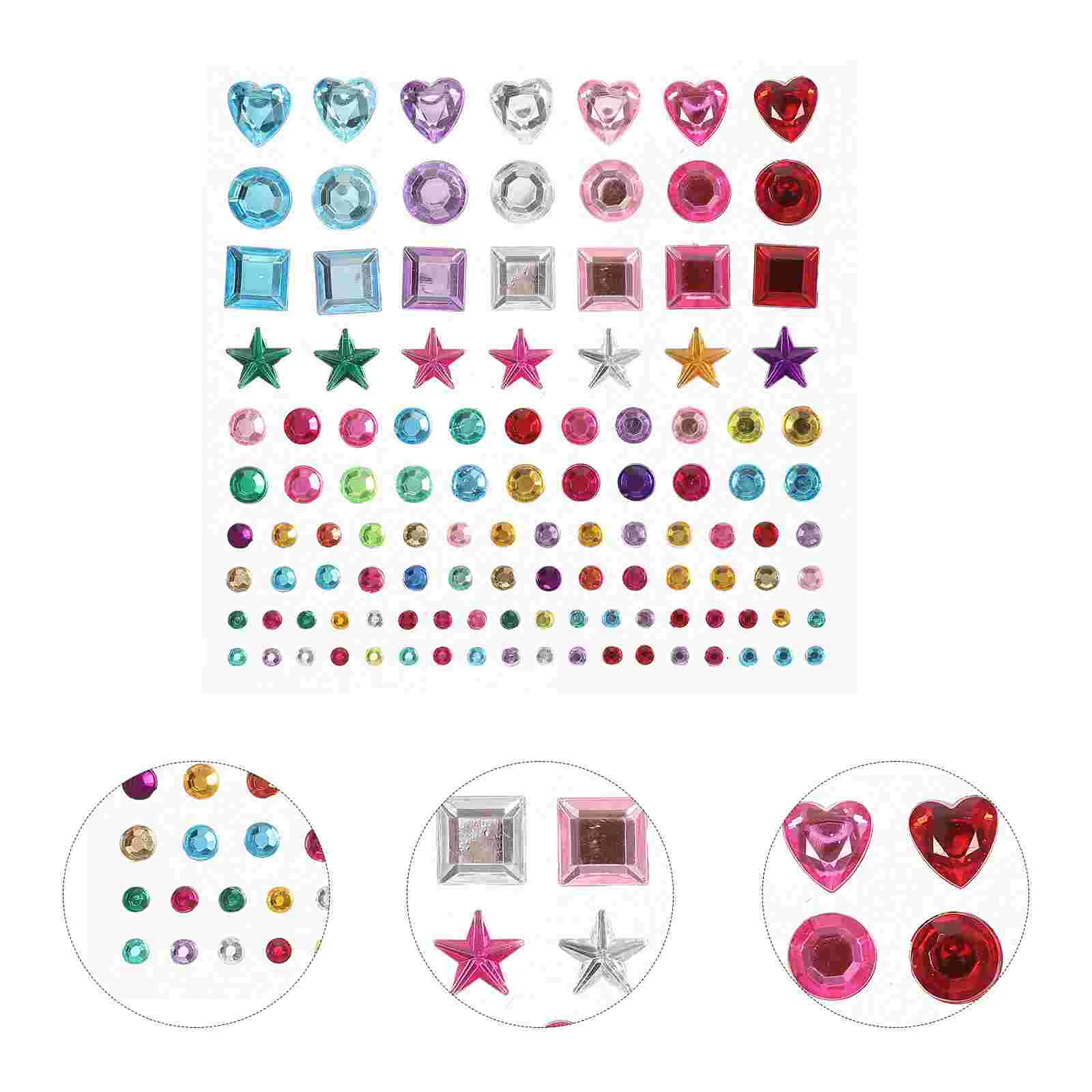 

Sticker Stickers Face Jewels Self Adhesive Rhinestone Diamond Bling Craft Crystal Label Heart Flatback Sticky Crystals Crafts