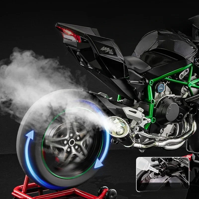 1:6 Kawasaki H2R Alloy Racing Motorcycle Collection большой размер подарочная коробка имитация литья