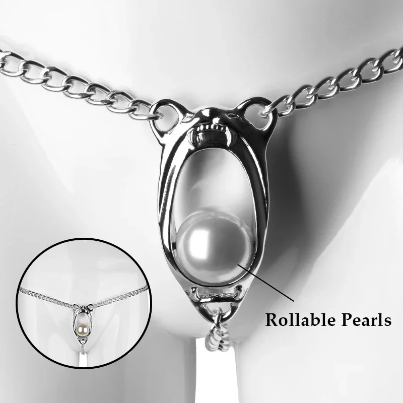 Раскладной жемчужный пояс верности в форме сердца анти-обжигающий ограничитель