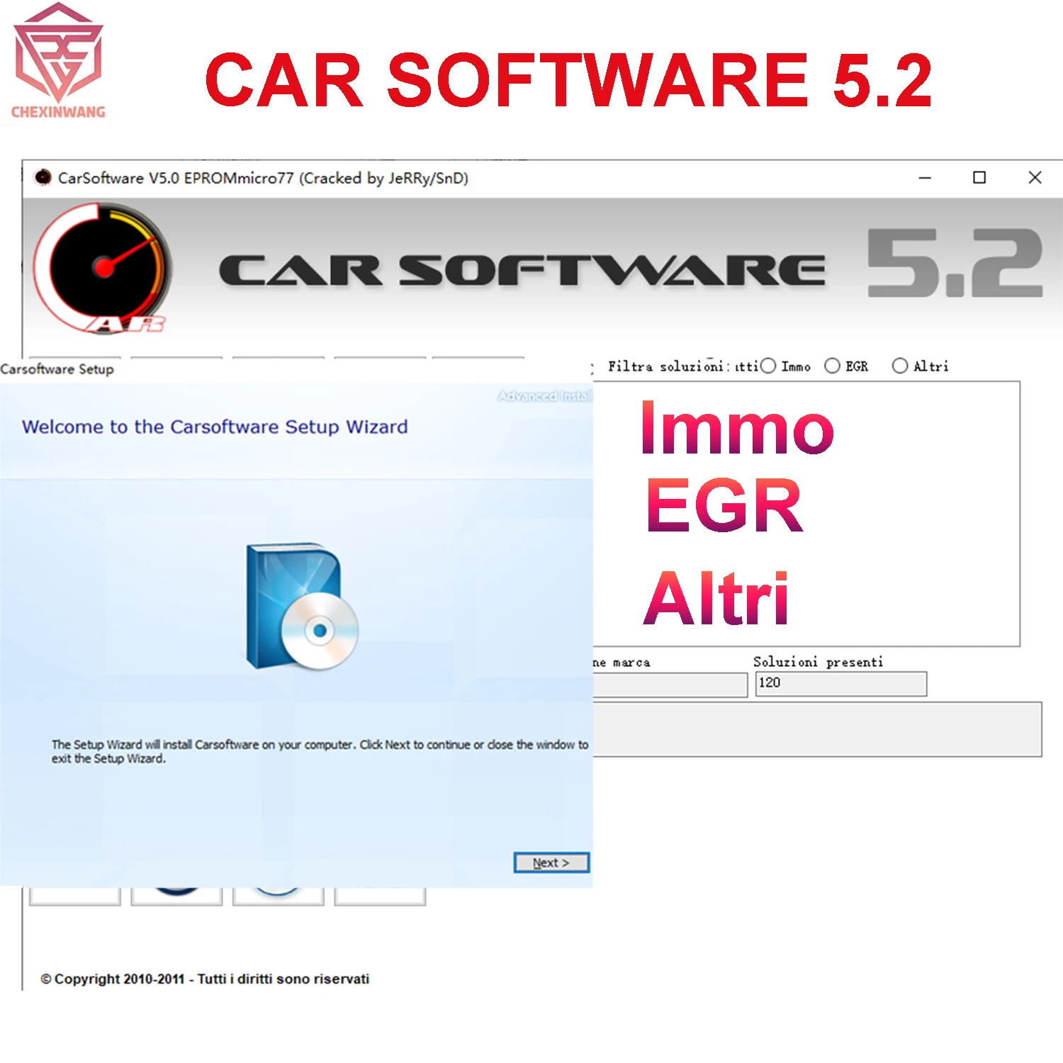 Новое автомобильное программное обеспечение V5.2 CARSOFTWARE V5.2 2022 EPROMmicro77, устройство для активации 5,2 для Immo Off/EGR Off/Hot Start Fix Tool