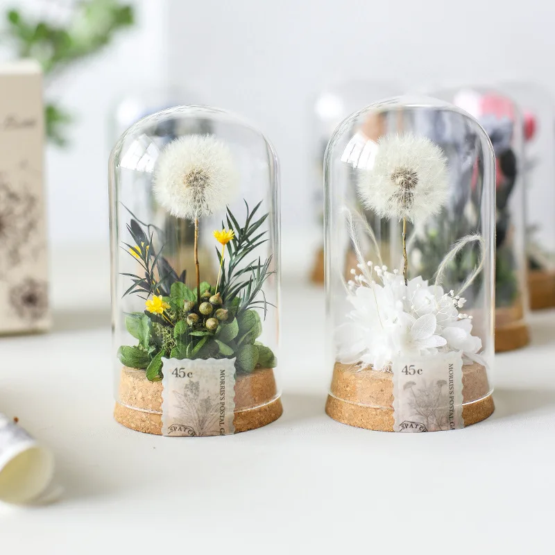 

DIY Material Package Eternal Flowers Wishing Vase Dandelion Carnation Valentine'S Day Mother'S Day Special Romantic Gift