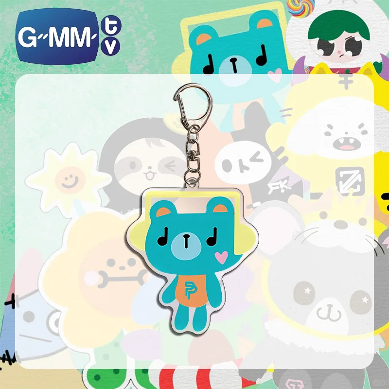 Фото Kawaii GMMTV CP PondPhuwin Forcebook EarthMix акриловые брелки JimmySea KristSingto OffGun TayNew мультяшный брелок для ключей сумка Декор для ключей №3