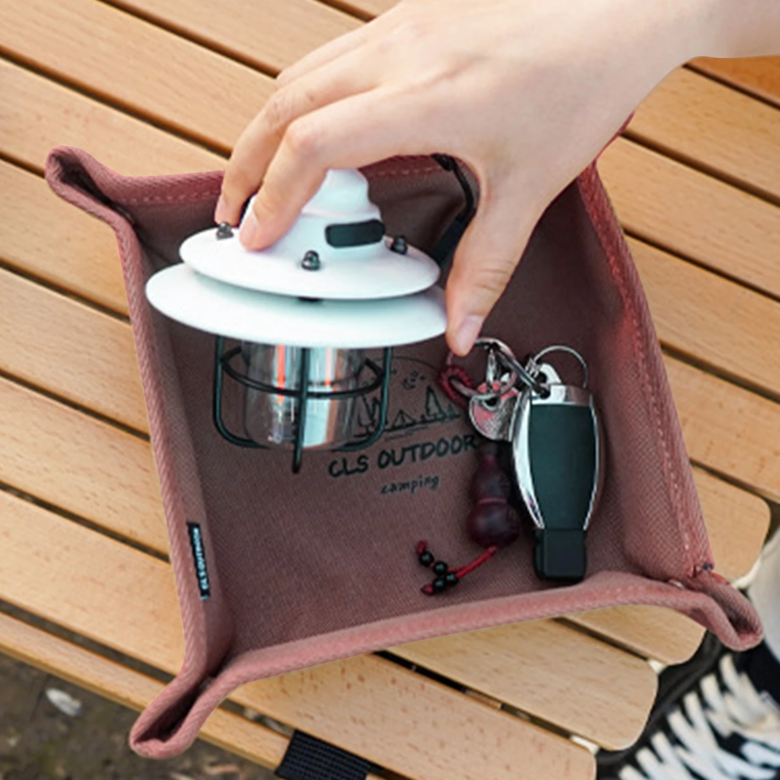 

Модный складной органайзер-поднос с отделением для хранения ключей