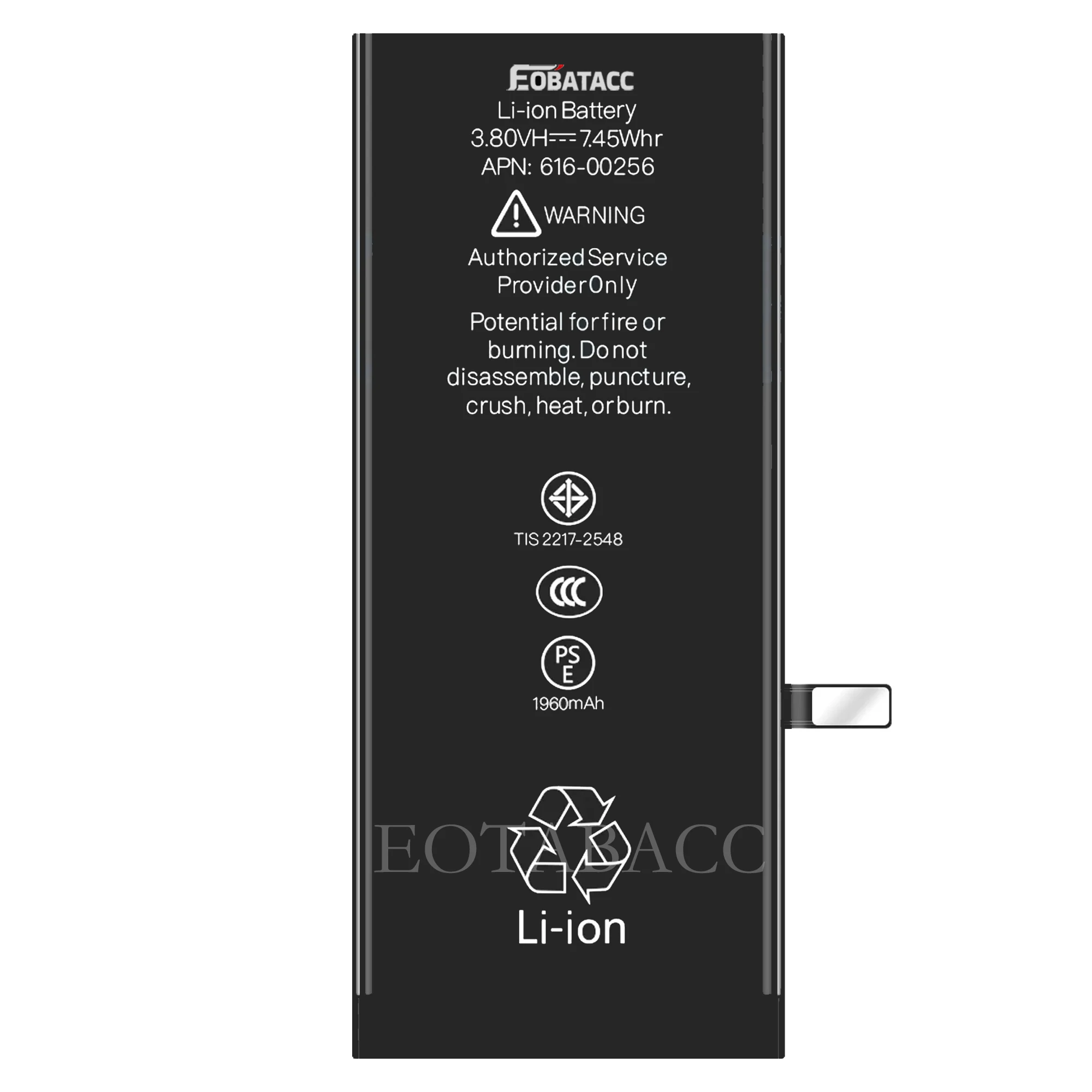 EOTABACC Высокое качество 100% оригинальный аккумулятор для iPhone 7 7G A1660 A1778 A1779 A1780 A1853 A1866