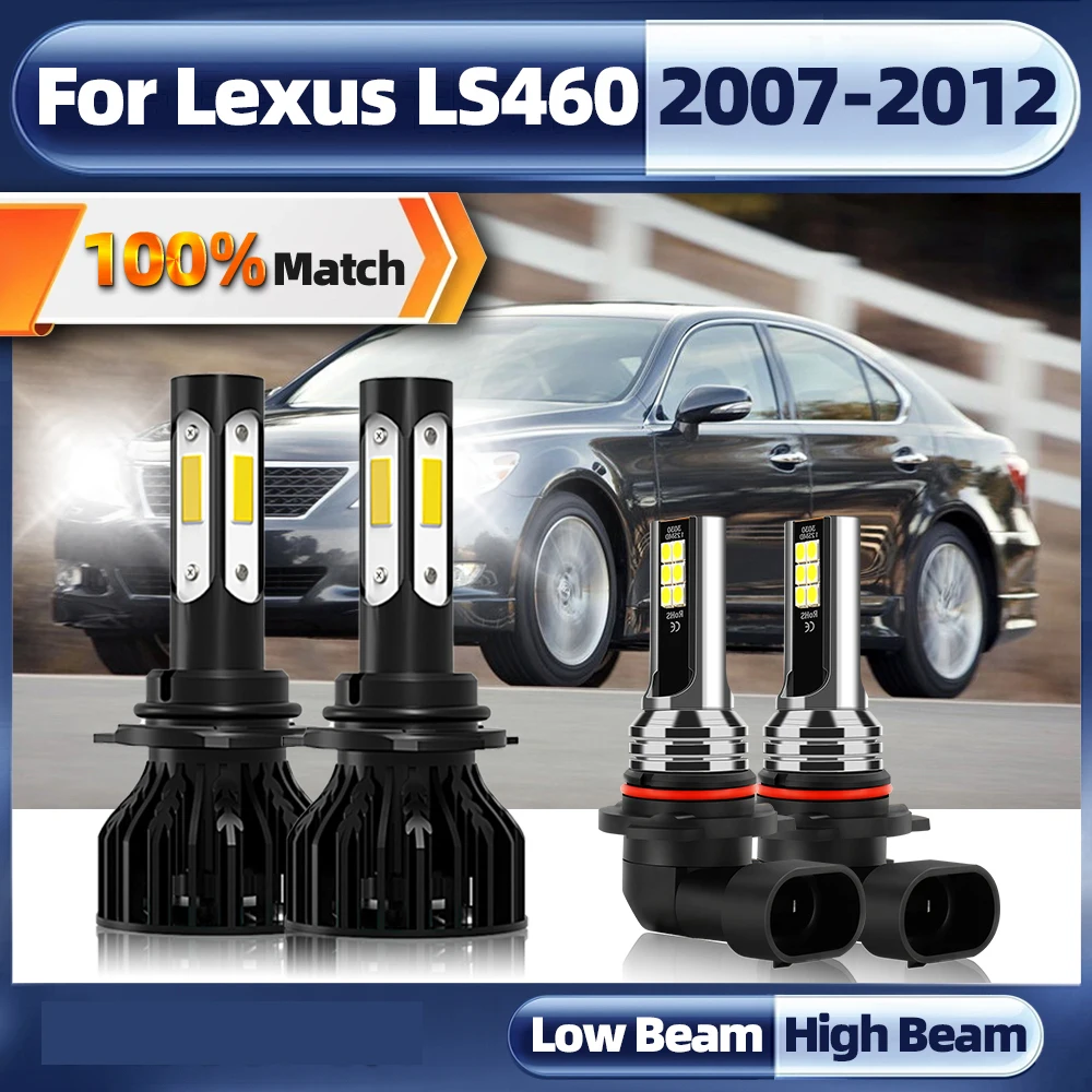 

9005 HB3 фонари для автомобильных фар, Canbus 40000LM 240W 9006 HB4, фонари головного света для LEXUS LS460 2007-2009 2010 2011