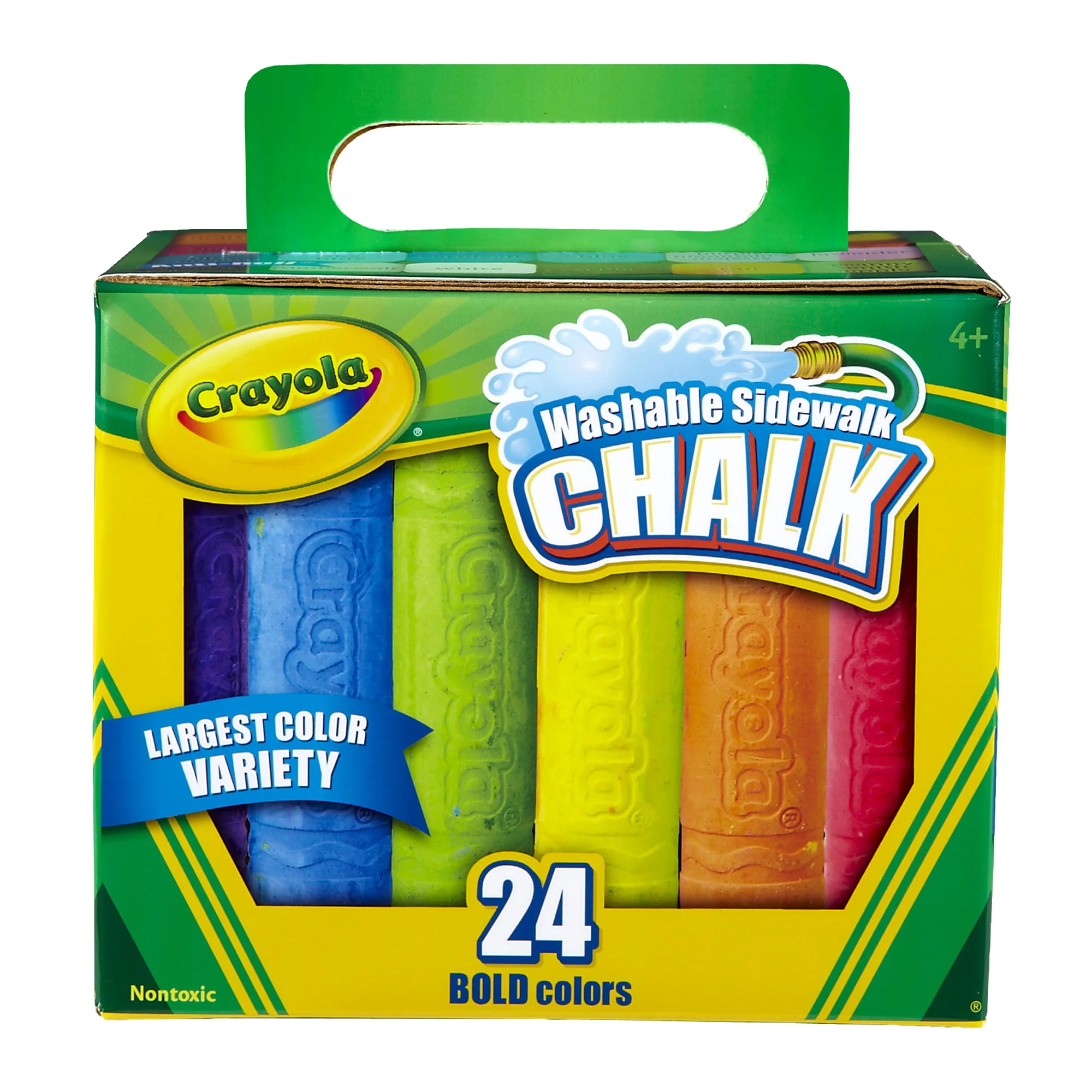 

Washable Sidewalk Chalk, 24 Countper Box, Set Of 4 Boxes