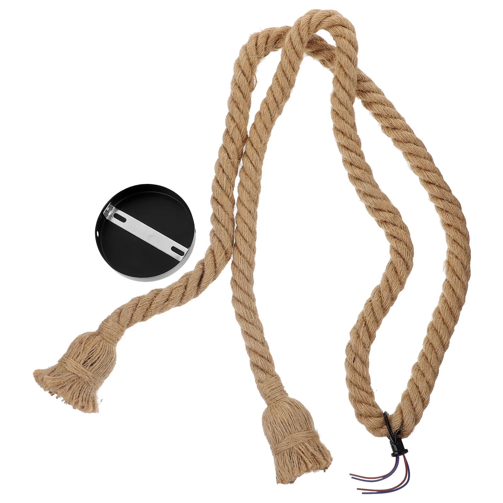 

Retro Decor Pendant Rope Farmhouse Cord Hanging Rattan Lighting Lamp