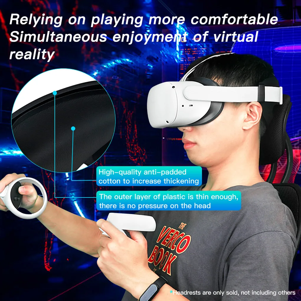 

Оголовье для наушников виртуальной реальности, эргономичная подушка, ремешок для головы, замена шлема виртуальной реальности для Oculus Quest 2, ...