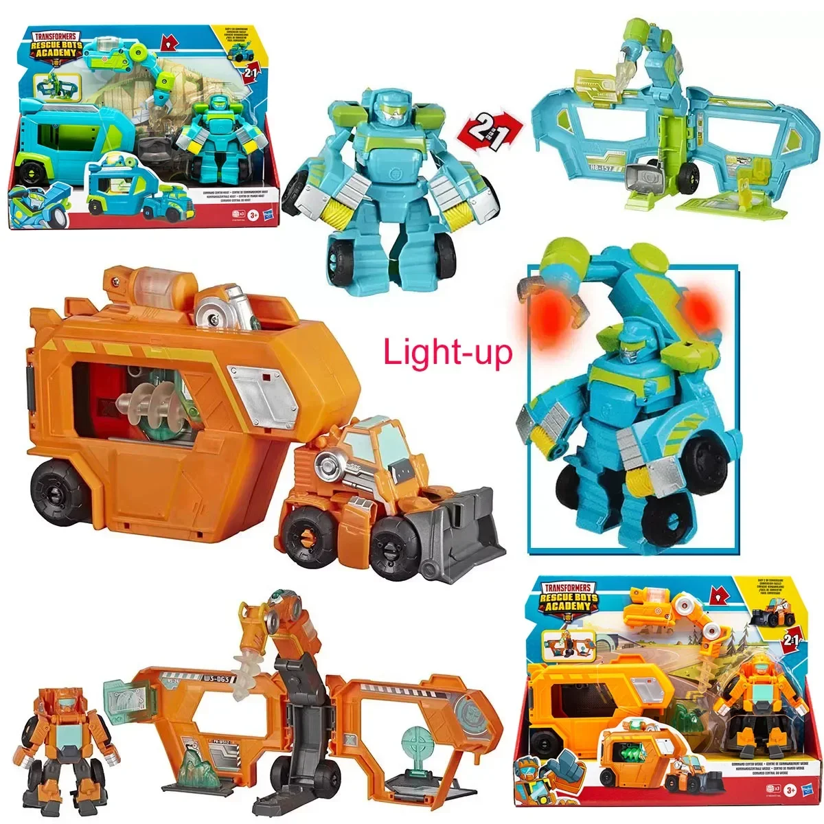 Командный Центр Transformers Rescue Bots Academy — Робот-трансформер С Платформой Грузовиком И