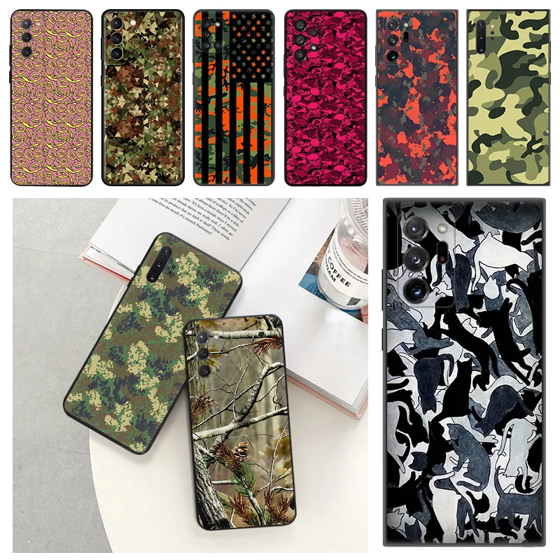 

Silicone Phone Case for Samsung M54 A24 S8 M30 M11 M21 M31 M01 M51 M32 M12 M04 M62 M22 M52 M23 M33 M53 M13 Camouflage Camo Cover