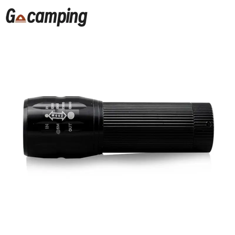 

New High Light LED Flashlight Telescopic Focusing 3-step Lumen Zoom Flashlight Belt Safety & Survival Outdoor Camping & Hiking