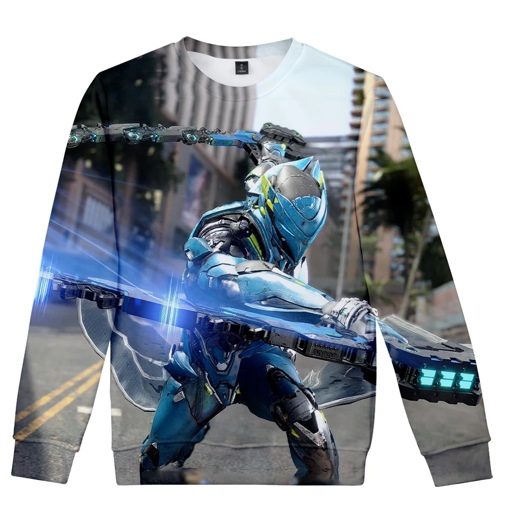 

Толстовка с круглым вырезом и 3D-принтом, с длинным рукавом