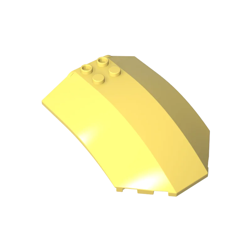 Фото Gobricks 1 шт. MOC изогнутое ветровое стекло 8x6x2 кирпичи, совместимые с моделью 41751 40995, детали строительных блоков, детские игрушки на день рождения №5