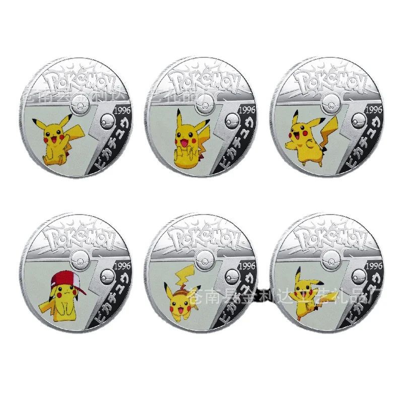 

2022 Pokemon Anime Gold Plated Gold Coin Game Commemorative Coin Pikachu Gold Coin Game Collection Pokemon Cards Christmas