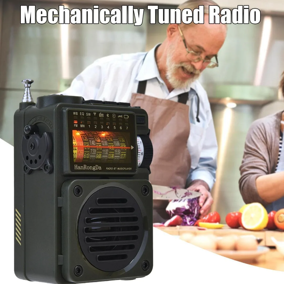 

1pc 3-in-1 USB C Pocket Radio With NOAA Alert Funtion bluetooth-compatible Speaker POP ROCK Music Player AM FM SW WB Receiver