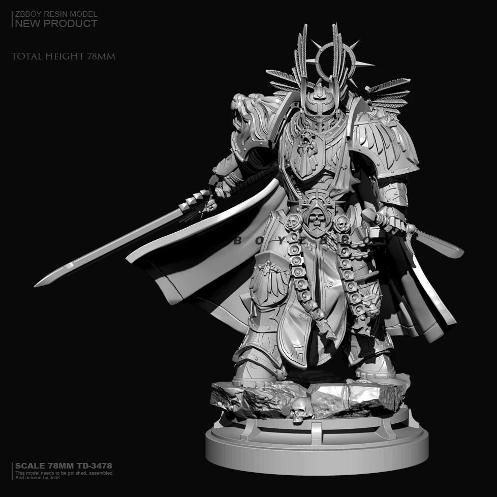 

78mm Resin model kits figure colorless and self-assembled TD-3478
