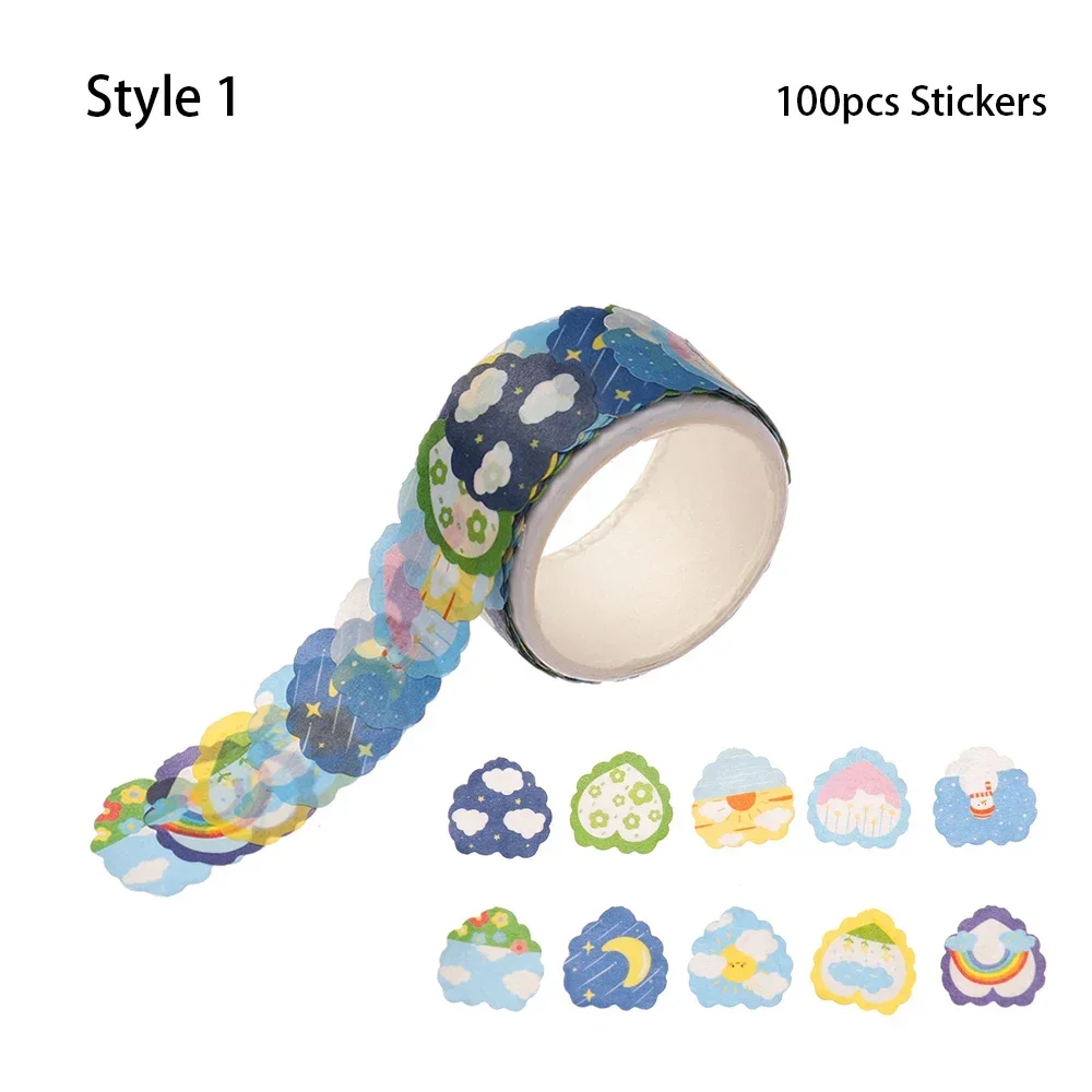 

Разрываемая клейкая лента Washi 100 шт.