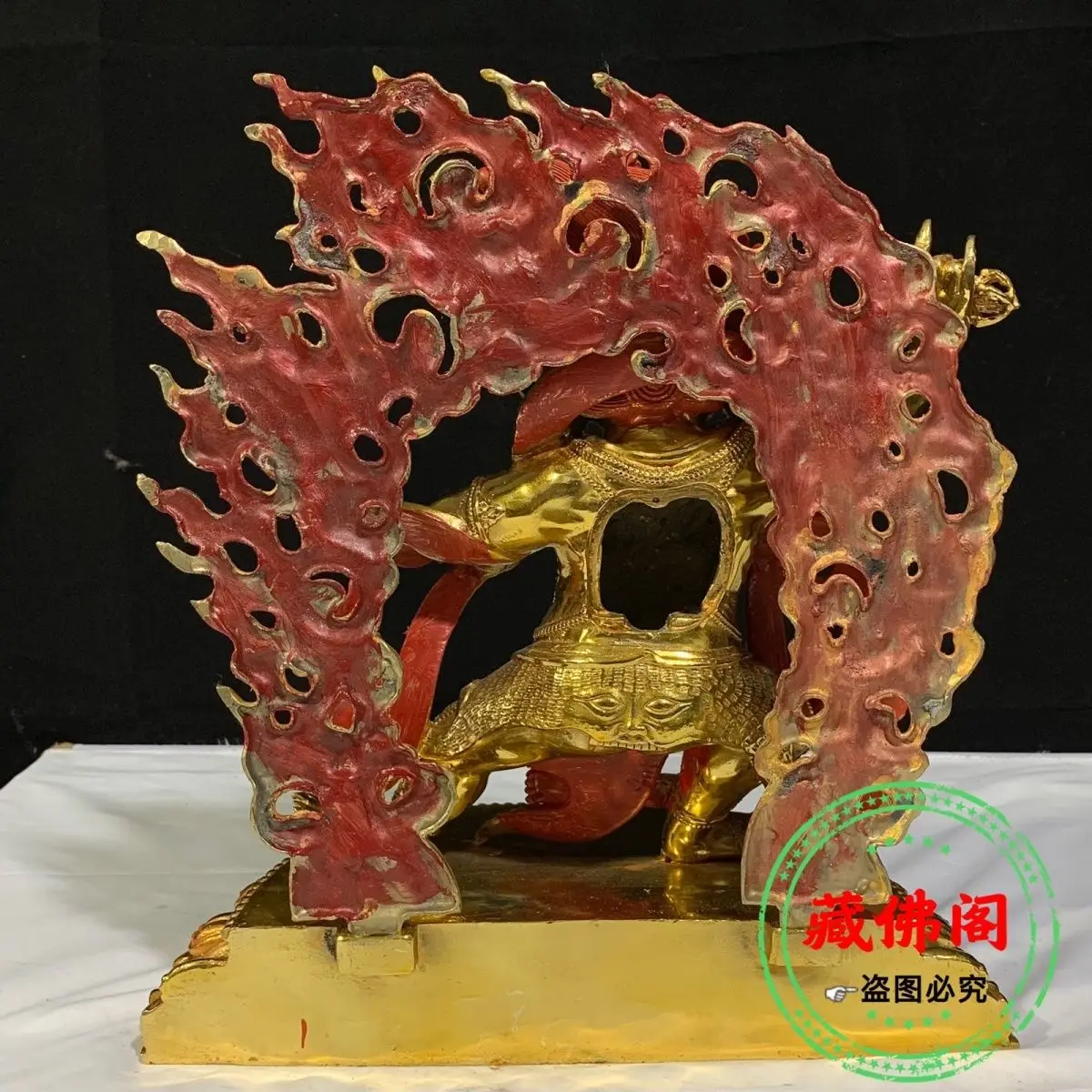 Статуя Будды Ваджрапани из чистой меди 10 дюймов