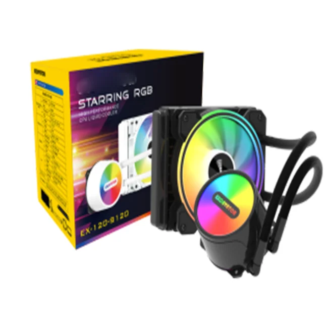 Fan 120 Liquid Cpu Cooler Water Cooling With Rgb Fan Sync