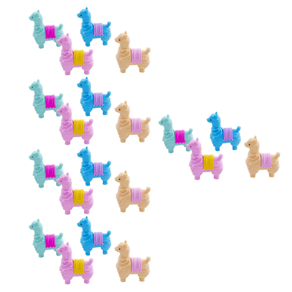 

Erasers Eraserkids Alpaca Animal Novelty Puzzle Rubber School Mini Decorative Supplies Toys Painting Students Caps Bulk Llama