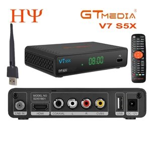 220 шт GTMEDIA V7 S5X DVB-S2 HD PowerVU спутниковый ресивер DVB-S/S2/S2X AVS + VCM/ACM